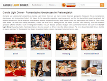 Tablet Screenshot of dinner-candle-light.de